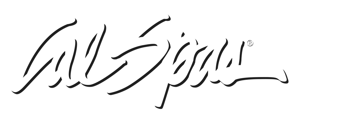 Calspas White logo hot tubs spas for sale Lake Havasu