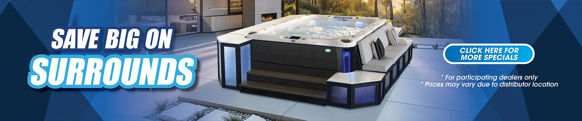 Calspas hot tub being used in a family setting - Lake Havasu