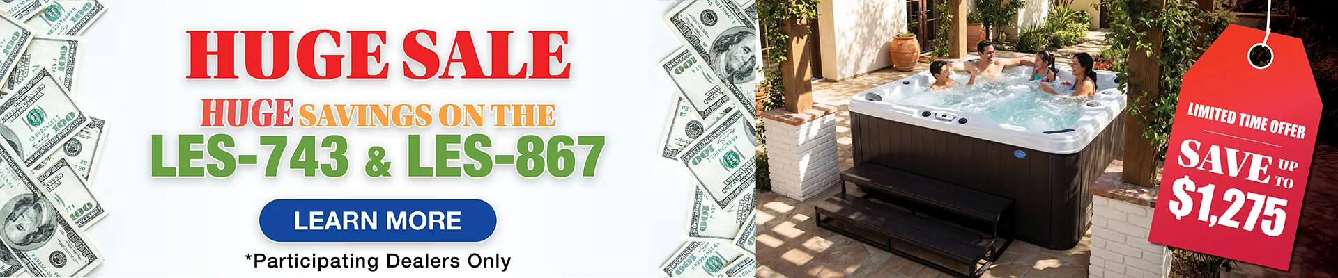 Calspas hot tub being used in a family setting - Lake Havasu